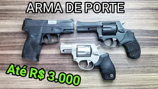 Arma de porte até 3 mil, revólver ou pistola? Taurus G2c vs RT 856 e 85s. 9mm vs 38. Qual escolher?