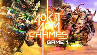 Warhammer 40k in 40 minutes Season 3 Championship Opener! Orks vs Death Guard.