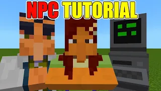 How to GET and USE Custom NPCs in Minecraft Bedrock!