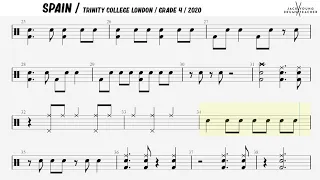 Spain - Trinity Drums 2020 Grade 4