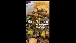 Thai Boat Noodles in Bangkok!! #thaiboatnoodle