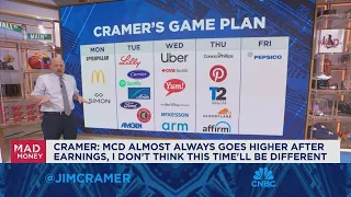 McDonald's always goes higher after earnings, this time won't be different, says Jim Cramer