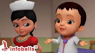 Doctor Chitti, Magu aluttide - Playing with Doctor Toys | Kannada Rhymes and Cartoons | Infobells