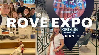 day 1 : rove expo hotel  | activities, Danica's birthday, how long Dubai to Manila flight discussion