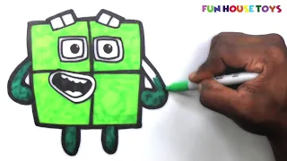 new Numberblocks  - Learn to count | Coloring Fun for kids of all ages 1 2 3 4 5 | Alphablocks