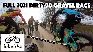 Dirty 30 Gravel Race 2021 - Full Race Footage - Fat Bike Race Wave 18