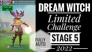 Lords Mobile Dream Witch in Limited Challenge Stage 5 Fully Auto