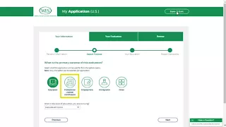 Walkthrough of the WES Standard Application