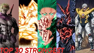 One Punch Man Top 30 Strongest 2024