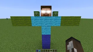 what if you create a HEROBRINE ZOMBIE MUTANT new BOSS in MINECFRAFT