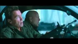 The Expendables 2 - Smart Car //  "Chuache" and Willis