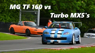 Chasing The Turbo MX5's - MG TF 160 at Cadwell Park - 17/5/23