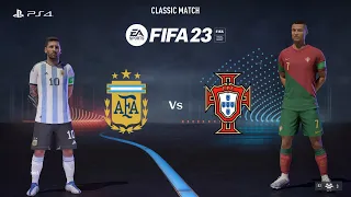 FIFA 23 - ARGENTINA VS PORTUGAL - Messi Vs Ronaldo - International Friendly - PS4 Slim Gameplay