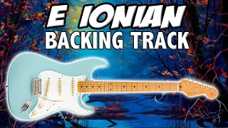 E Ionian Guitar Backing Track (E Major Scale/C# Minor) | Smooth Pop Rock Style