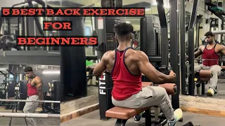 5/180 lean bulk / 5 best back exercise for beginners vlog 21