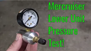 Pressure Testing a Mercruiser Lower Unit -- Mercruiser Gimbal Ring Replacement Ep 9