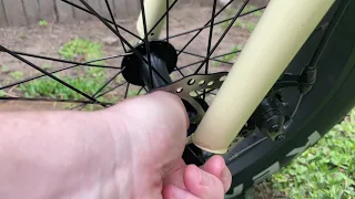 How to fix squeaking sound in front wheel