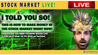 STOCK MARKER RALLY Into Huge Week of Earnings, Which Started in The Stock Market Today - Watch LIVE!