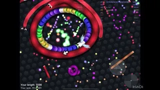 Craziest slither.io circle protection gameplay !￼