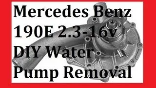 190E 2.3-16v DIY Water Pump Removal