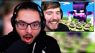 MrBeast Gaming - 1,000 Tanks Vs Titan Enderman! | REACTION