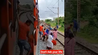 Live Train accident, Plz don't risk your life #shorts #indianrailwayyubitarhome pageShorts(+).