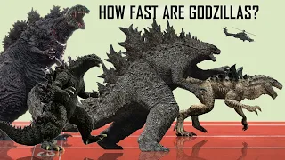 The Fastest and Slowest Godzillas - Top Speed Ranking