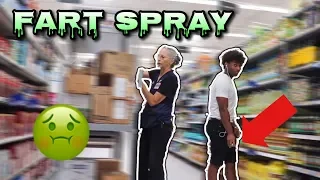 FARTING ON PEOPLE IN PUBLIC!!!!🤢 *FART SPRAY PRANK* PART 2