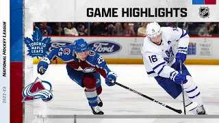 Maple Leafs @ Avalanche 12/31 | NHL Highlights 2022