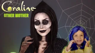 Coraline OTHER MOTHER makeup tutorial