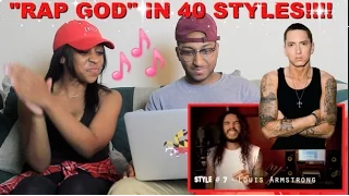 Couple Reacts : Eminem "Rap God" Performed In 40 Styles Reaction!!!