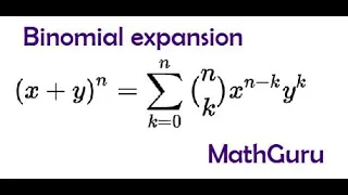 Binomial theorem | Binomial expansion