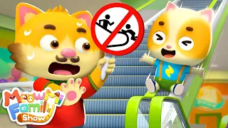 Escalator Safety Song | Good Habits Song | Kids Cartoon | Kids Song | MeowMi Family Show