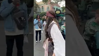 Saw Johnny Depp At Disneyland today.