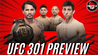 UFC 301 PREVIEW Pantoja defends vs Erceg, King of Rio back Jose Aldo vs Martinez, Lionheart Smith!