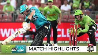 Brisbane progress after rain ruins exciting Eliminator finish | BBL|12