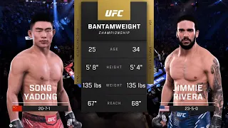 UFC 5 Gameplay Song Yadong vs Jimmie Rivera