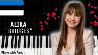 Alika - BRIDGES | Estonia 🇪🇪 | Piano Cover | Eurovision 2023