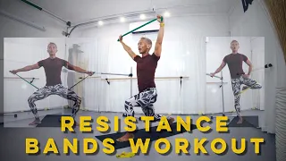 45-minute Total Body Resistance Bands Barre Workout