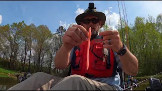 Pond Fishing with a Zoom Pink Trick Worm