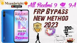 Redmi 9a Frp Bypass | Redmi 9a Google Account Bypass | Mi 9a google id remove| Miui 12.5googlebypass