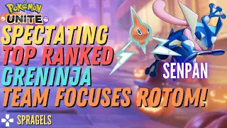 Spectating Top Master Ranked Greninja *Top Lane Strat* - Pokémon Unite