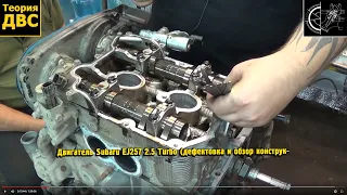 Теория ДВС: Двигатель Subaru EJ257 2.5 Turbo (дефектовка и обзор конструкции)