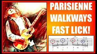 Parisienne Walkways Fast Lick Slow and Close Up Gary Moore Guitar Lesson