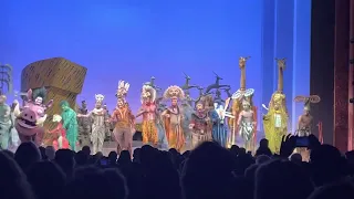 2022 Lion King curtain call in West End 라이언킹 커튼콜