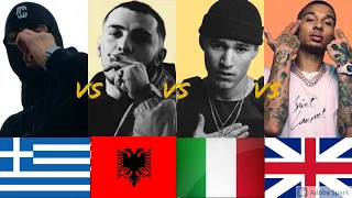 Greek 🇬🇷 Vs Albanian 🇦🇱 Vs Italian 🇮🇹 Vs UK 🇬🇧 (DRILL RAP)