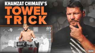 Did Khamzat Chimaev Pull the Old Towel Trick at the Weigh Ins?