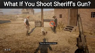 What Happens If You Shoot Sheriff Freeman's Gun When He Executes A Del Lobo? - RDR2