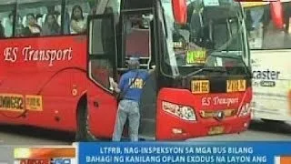 NTG: LTFRB, nag-inspeksyon ng mga bus sa EDSA bilang paghahanda sa Semana Santa