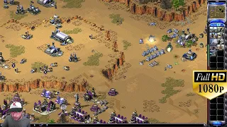 Full HD Command and Conquer Red Alert 2 Gameplay 4 vs 4 Online Multiplayer as Germany Footage